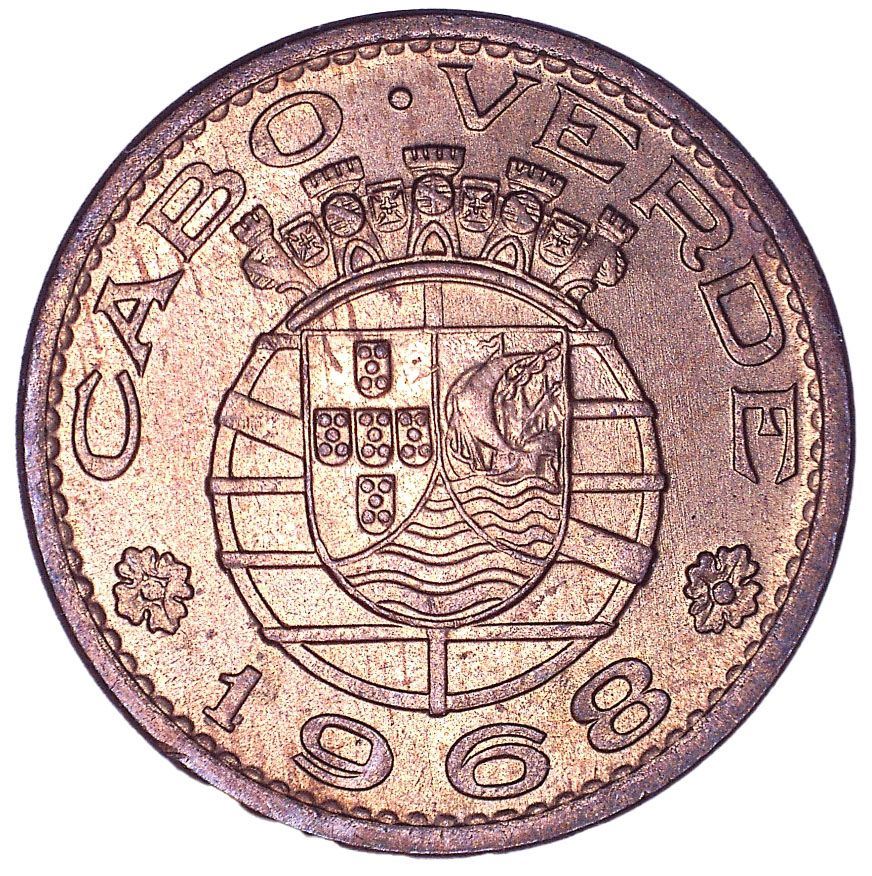 Cape Verde 50 Centavos Coin | KM11 | 1968