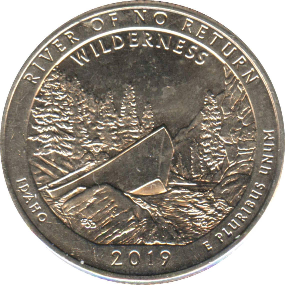United States | ¼ Dollar Coin | Copper-nickel clad copper | Frank Church River of No Return Wilderness, Idaho | KM:697 | 2019
