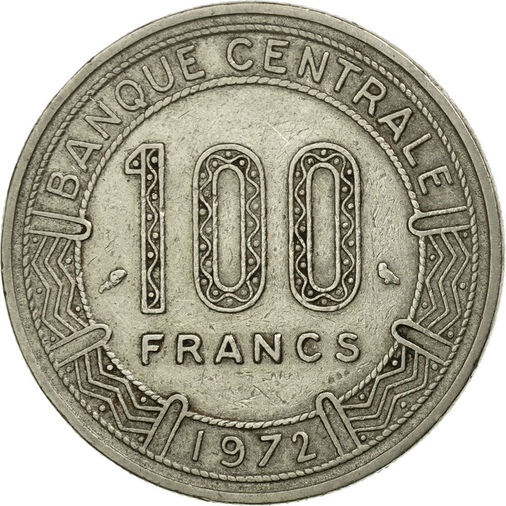 Chad | 100 Francs Coin | Giant Eland | Km:2 | 1971 - 1972