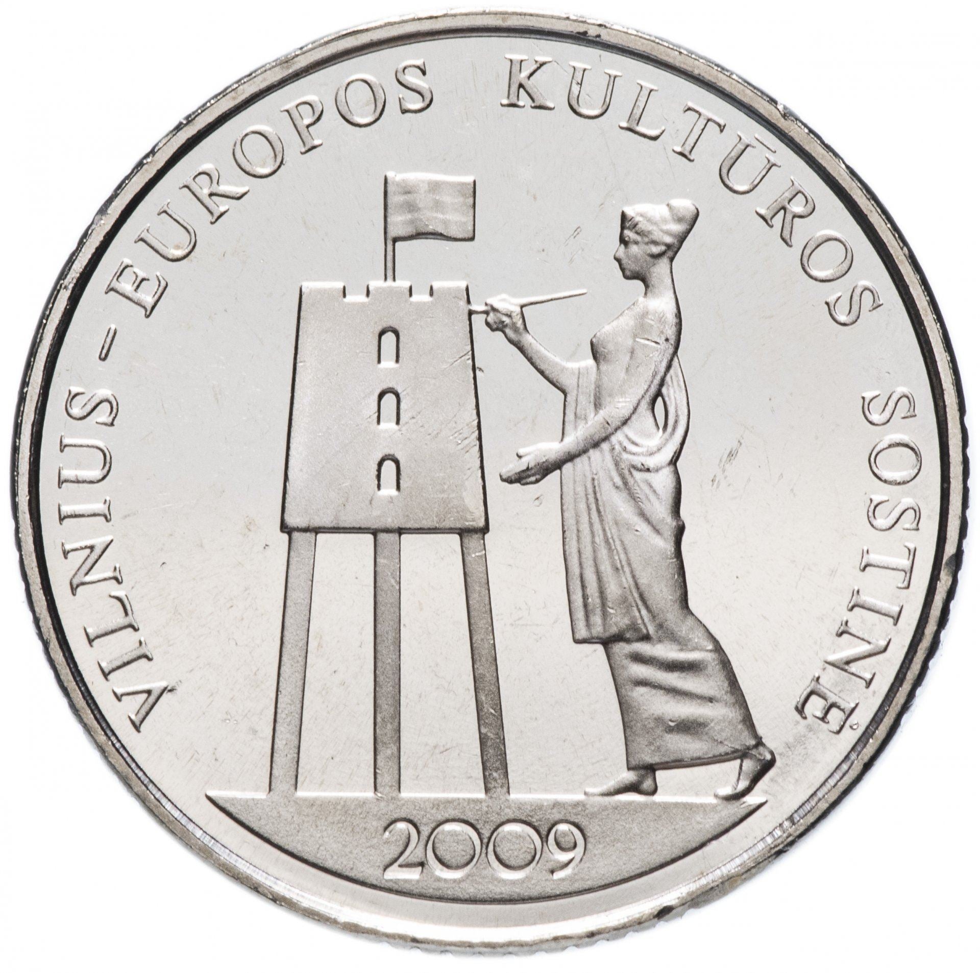 Lithuania | 1 Litas Coin | Cultural capital | KM:162 | 2009