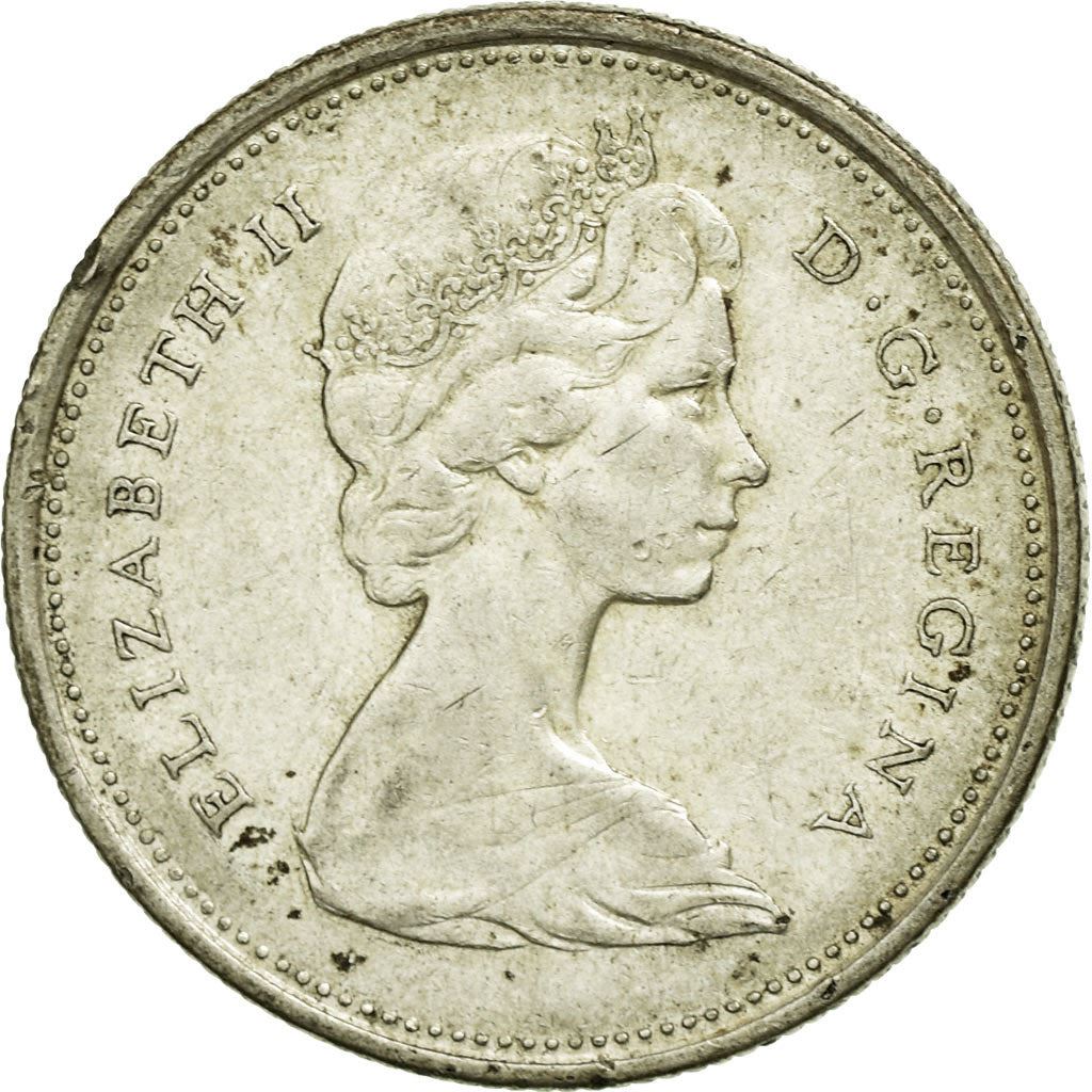 Canada | 25 Cents Coin | Silver | 2nd portrait | KM:62 | 1965-1966