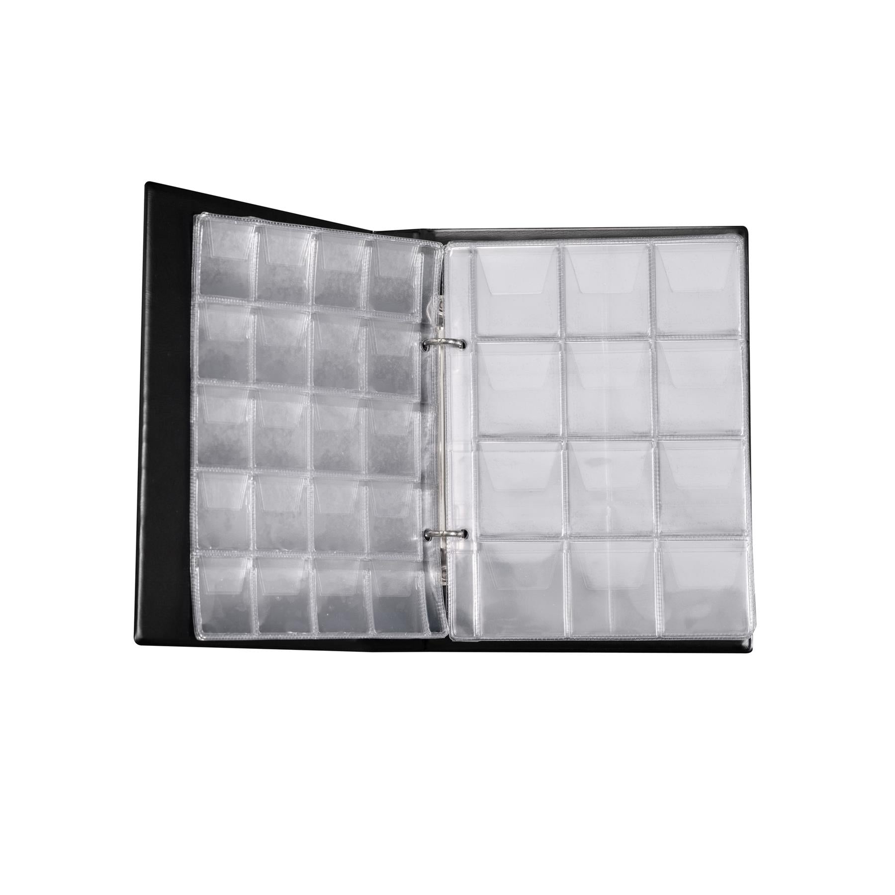 Coin Album 126 Pockets | 10 Pages | Money Storage for Multiple Coins | 3 Different Sizes | 2.7cm, 3.5cm, 5.5cm