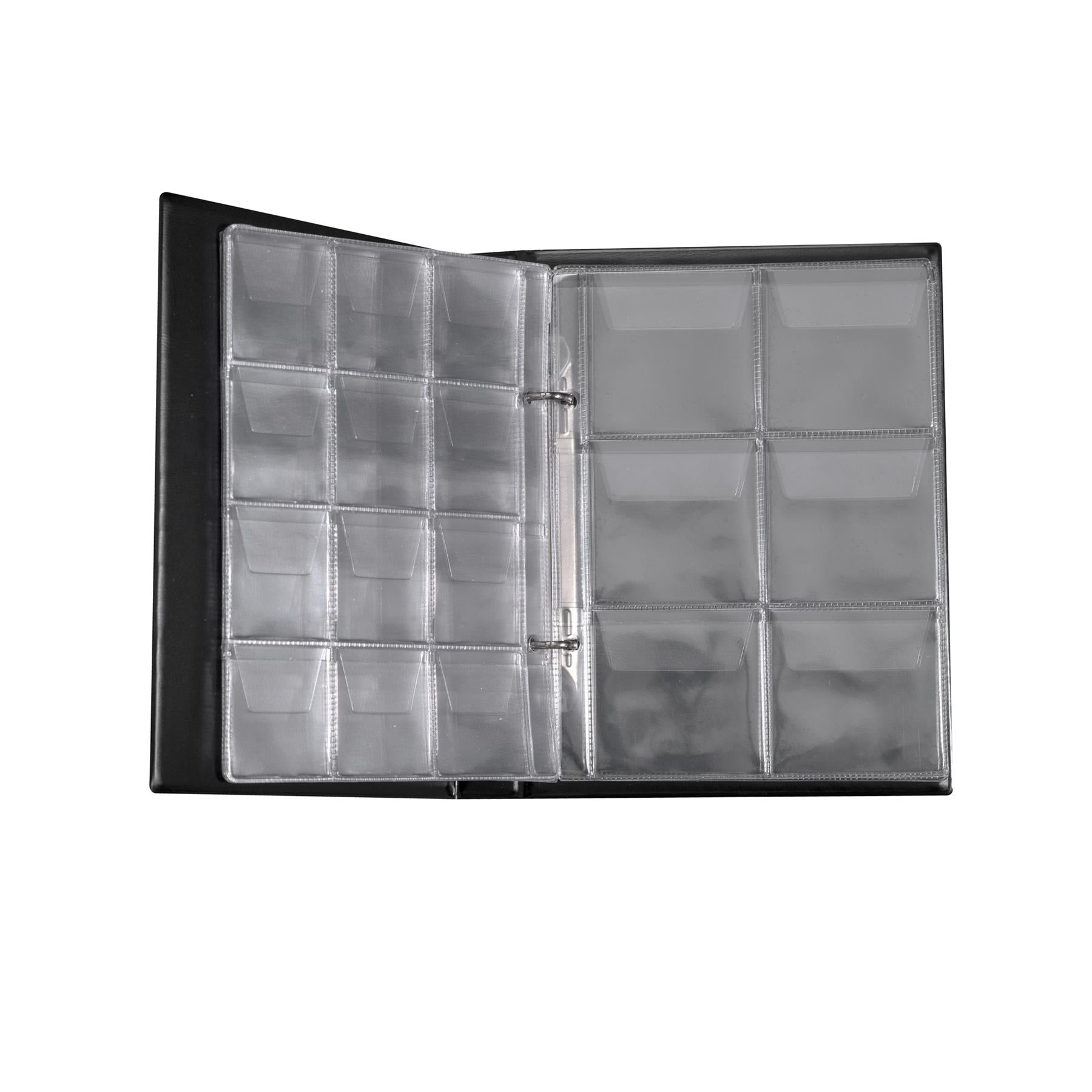 Coin Album 126 Pockets | 10 Pages | Money Storage for Multiple Coins | 3 Different Sizes | 2.7cm, 3.5cm, 5.5cm