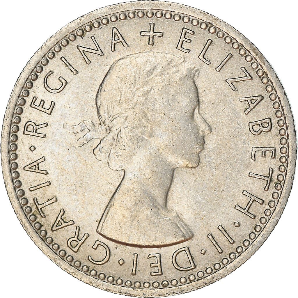 United Kingdom 6 Pence | 100 Coins | Elizabeth II 1st Portrait | 1954 - 1970