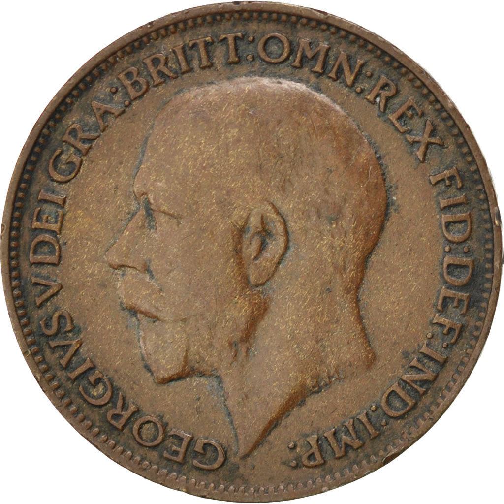 United Kingdom | 1 Farthing Coin | George V | Km:808 | 1911 - 1925