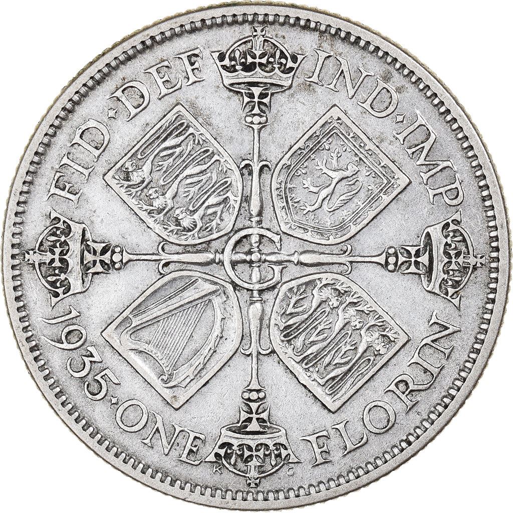 United Kingdom | 1 Florin Coin | George V | KM:834 | 1927 - 1936