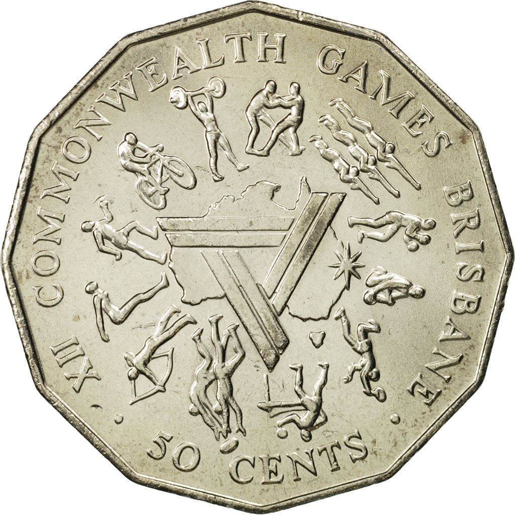 Australia | 50 Cents Coin | Brisbane Commonwealth Games | Km:74 | 1982