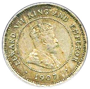 Belizean 5 Cents Coin | King Edward VII | KM14 | Belize | 1907 - 1909