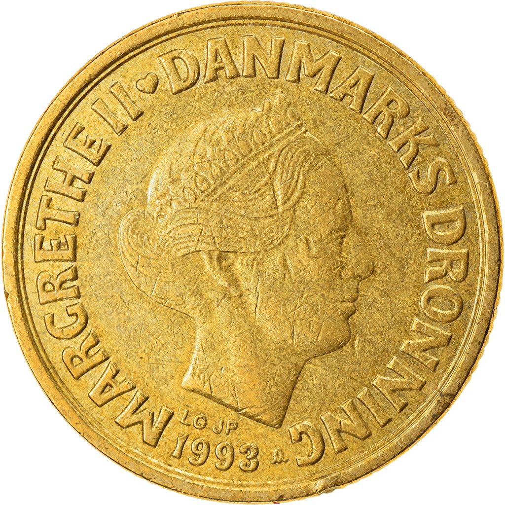 Denmark | 20 Kroner Coin | Margrethe II | Km:871 | 1990 - 1993