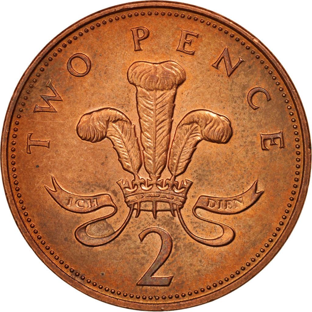 United Kingdom | 2 Pence Coin | Elizabeth II | Km:936A | 1992 - 1997