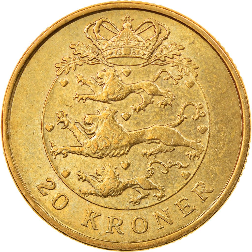 Denmark | 20 Kroner Coin | Margrethe II | Km:891 | 2003 - 2010