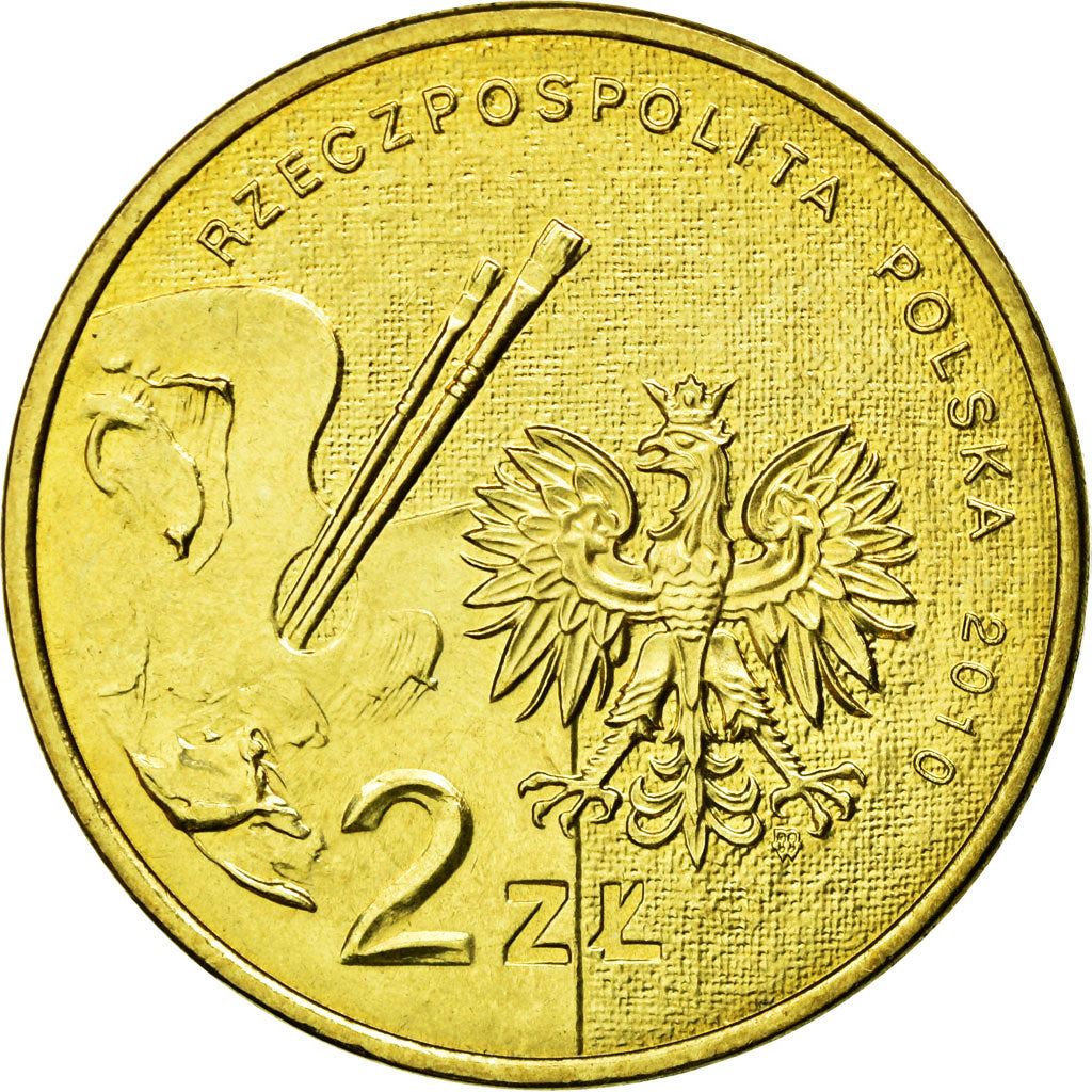 Poland | 2 Zlotys Coin | Artur Grottger | Y:746 | 2010