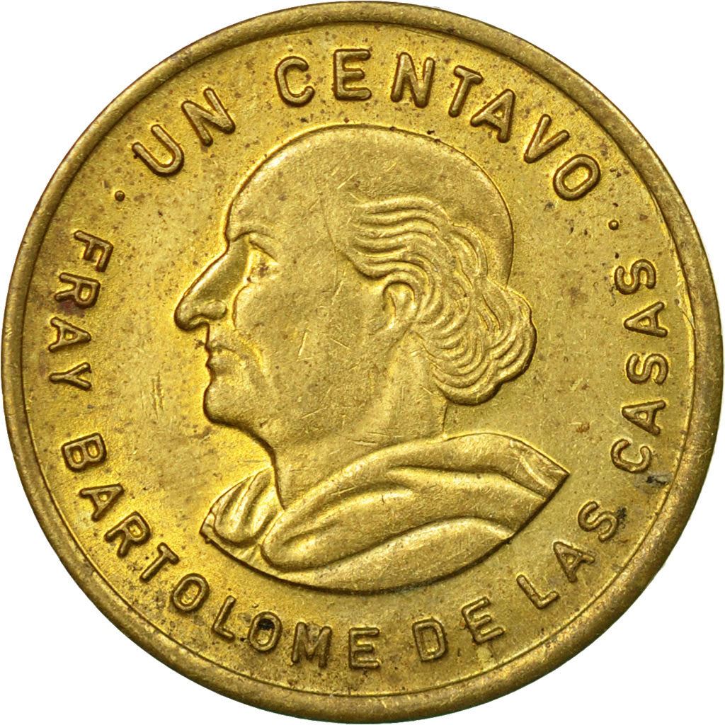 Guatemala | 1 Centavo Coin | Bartolomé de las Casas | Km:275 | 1974 - 1995