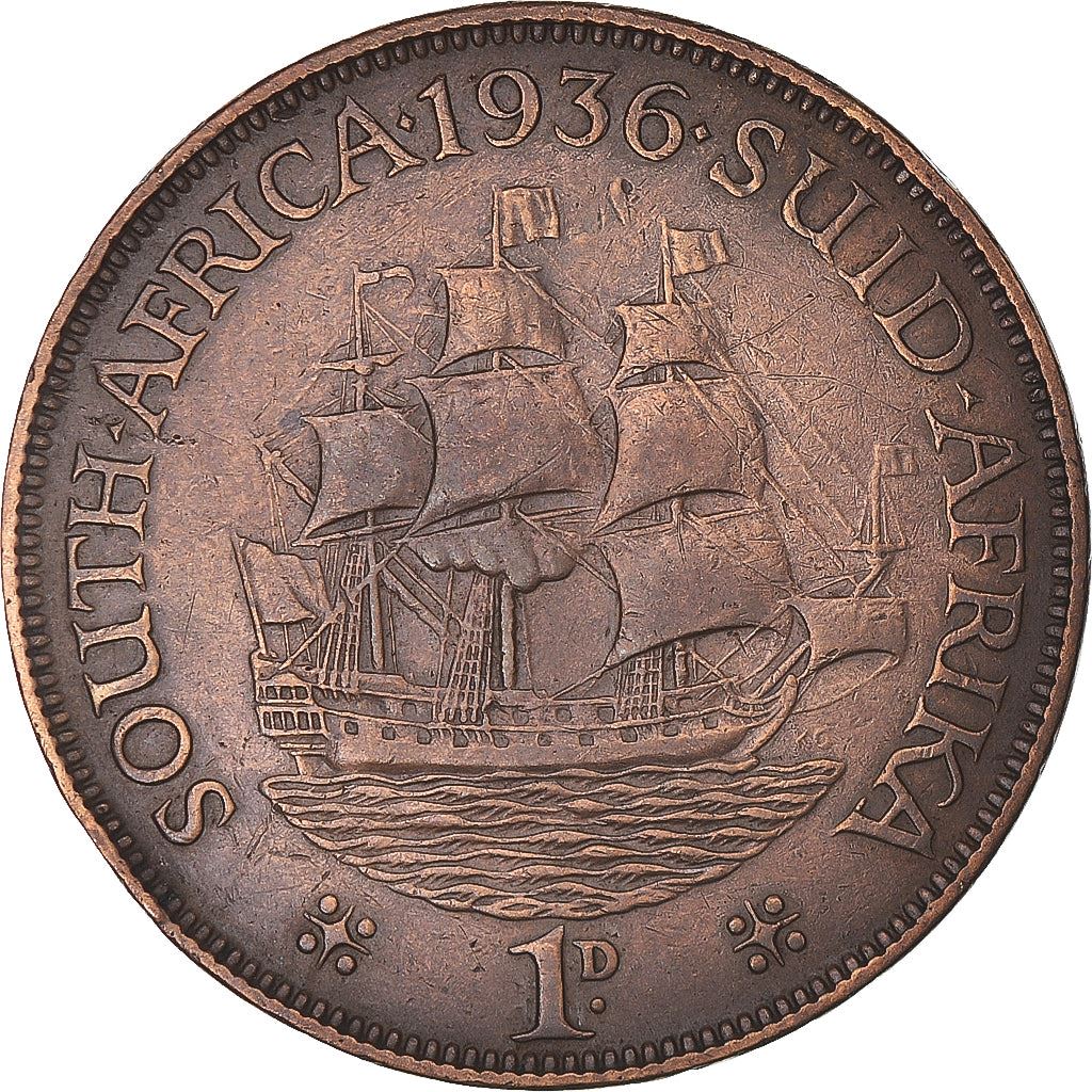 South Africa 1 Penny Coin | George V | 1D | KM14.3 | 1931 - 1936