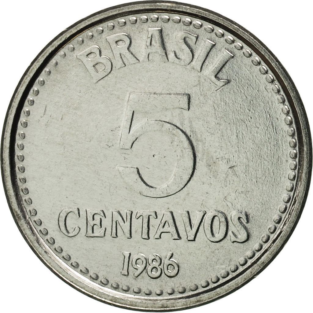 Brazil | 5 Centavos Coin | Star | Km:601 | 1986 - 1988