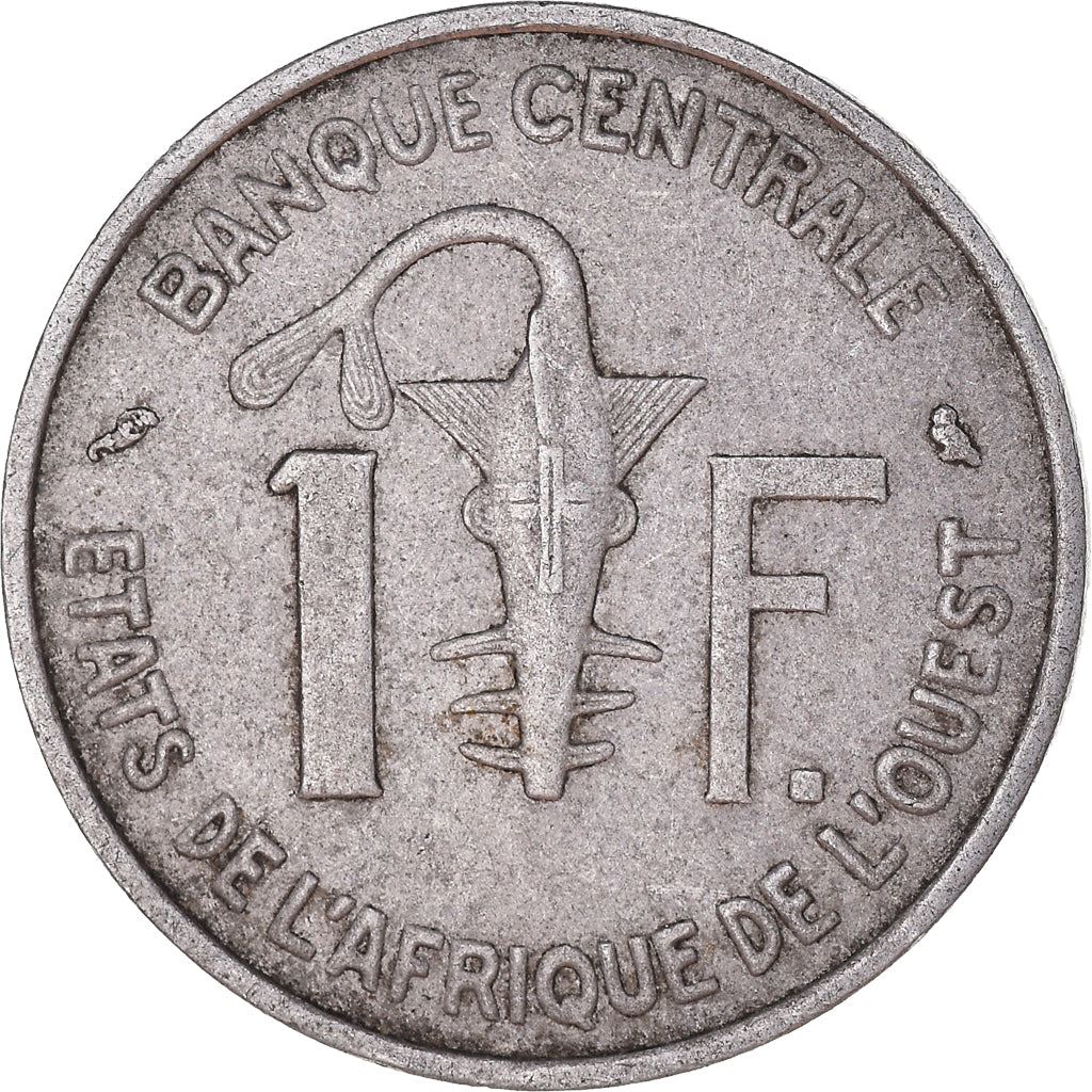Western African States | 1 Franc Cfa Coin | Emblem of Central Bank | Gazelle | Km:3.1-3 | 1961 - 1975