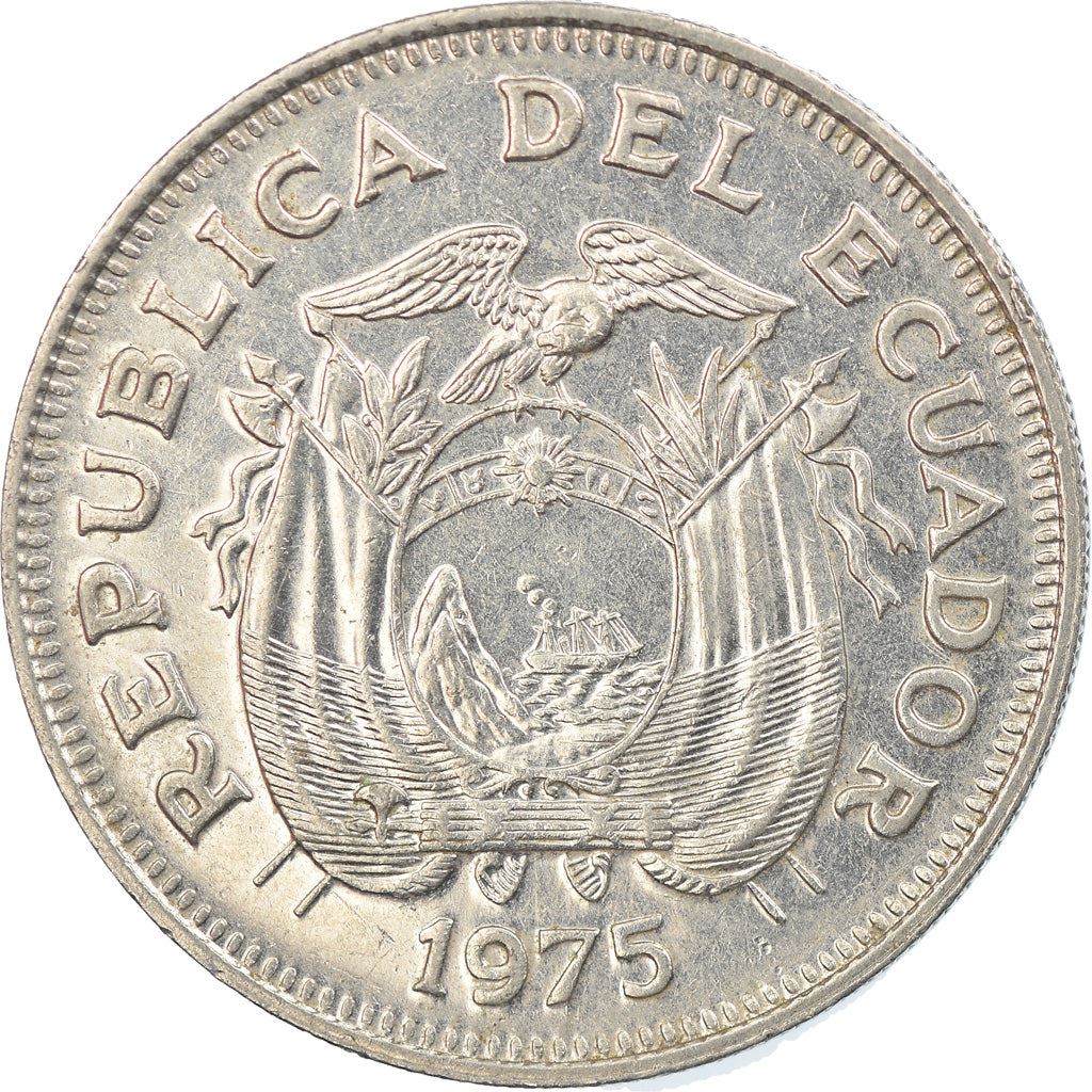 Ecuador | 1 Sucre Coin | Antonio José de Sucre | Nickel clad steel | KM:83 | 1974-1977