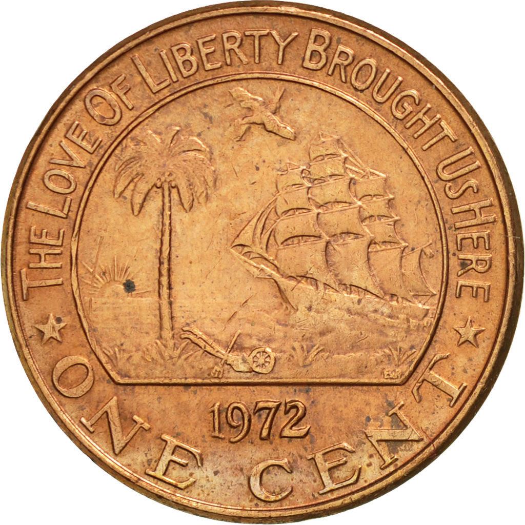 Liberia | 1 Cent Coin | Elephant | Km:13 | 1960 - 1990