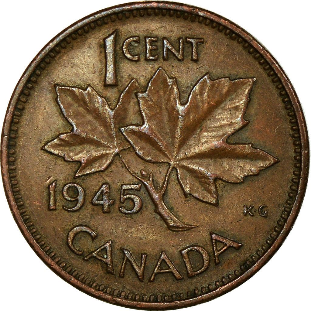 Canada | 1 Cent Coin | Bronze | KM:32 | 1937-1947