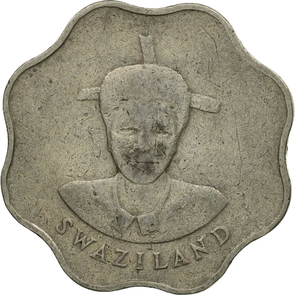 Svazilando Karalystė | 10 centų moneta | Karalius Msvati III | Cukranendrių stiebai | KM:41 | 1986 - 1992