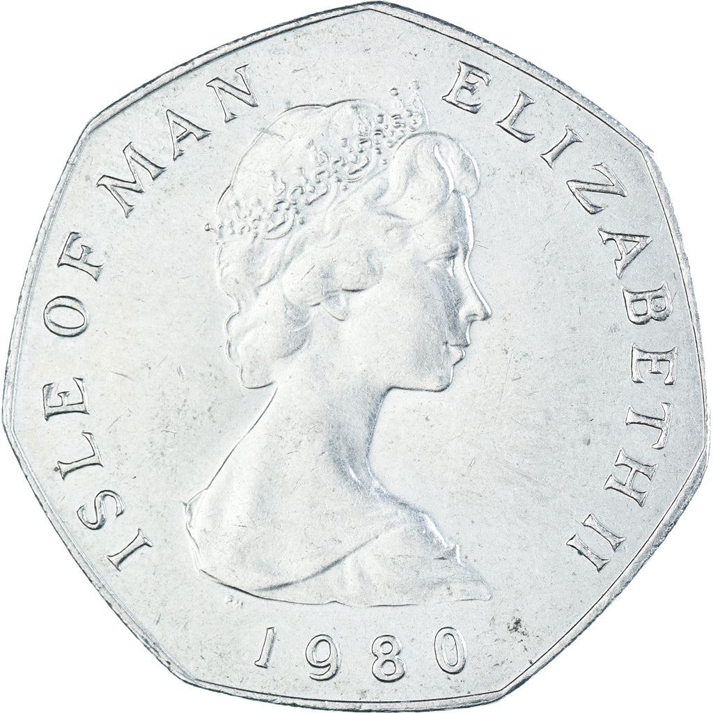 Isle of Man | 50 Pence Coin | Christmas 1980 | KM:71 | 1980