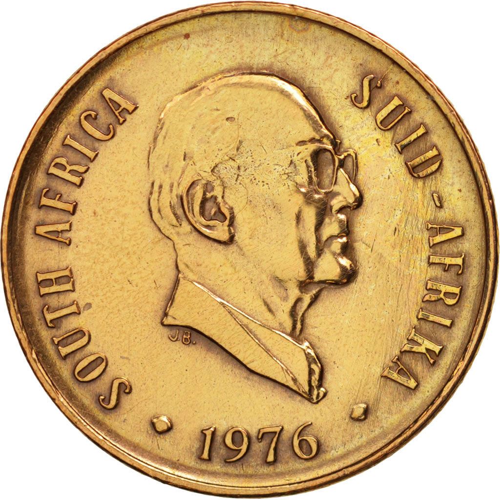 South Africa 2 Cents Coin | Jacobus J. Fouche | KM92 | 1976