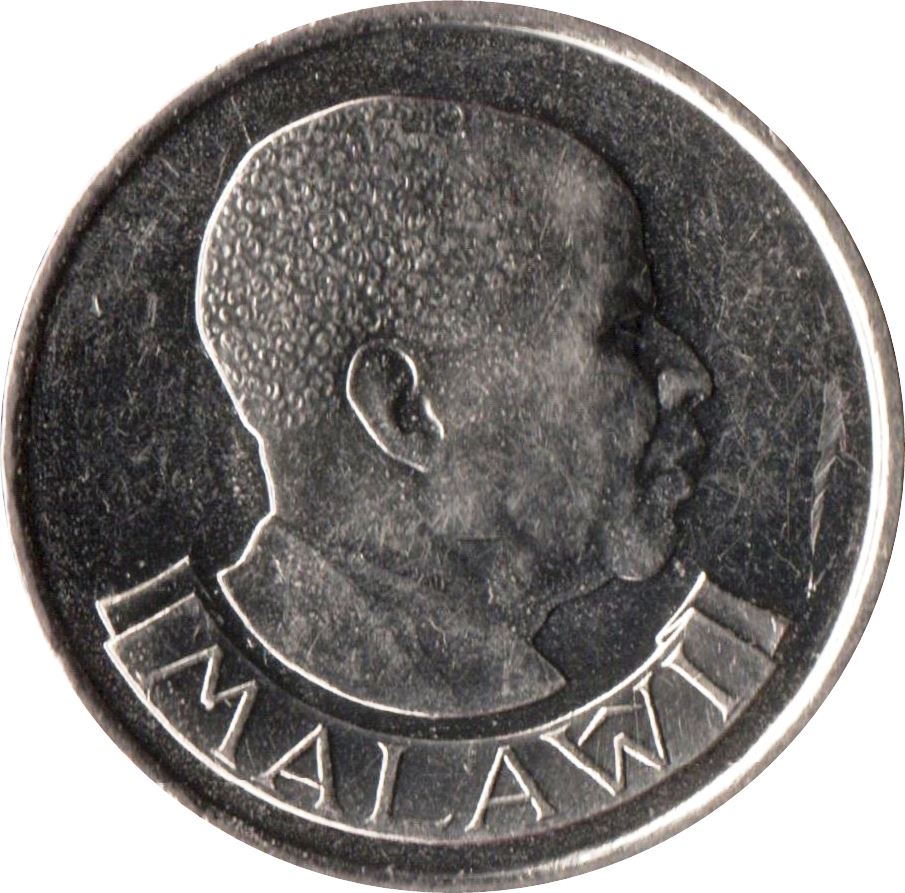 Malawi Coin Malawian 5 Tambala | President Hastings Banda | Heron | KM9.2a | 1989 - 1994