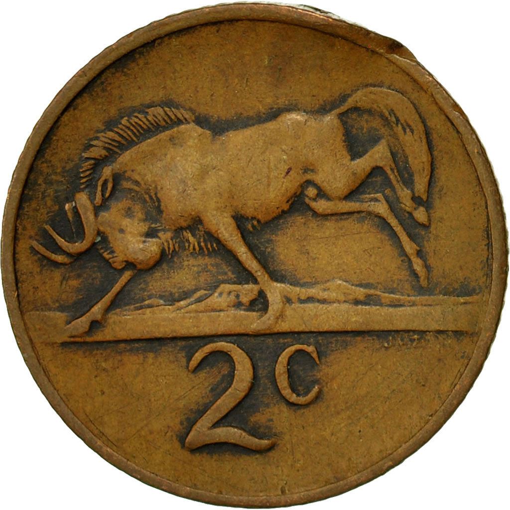 South Africa 2 Cents Coin | Jacobus J. Fouche | KM92 | 1976