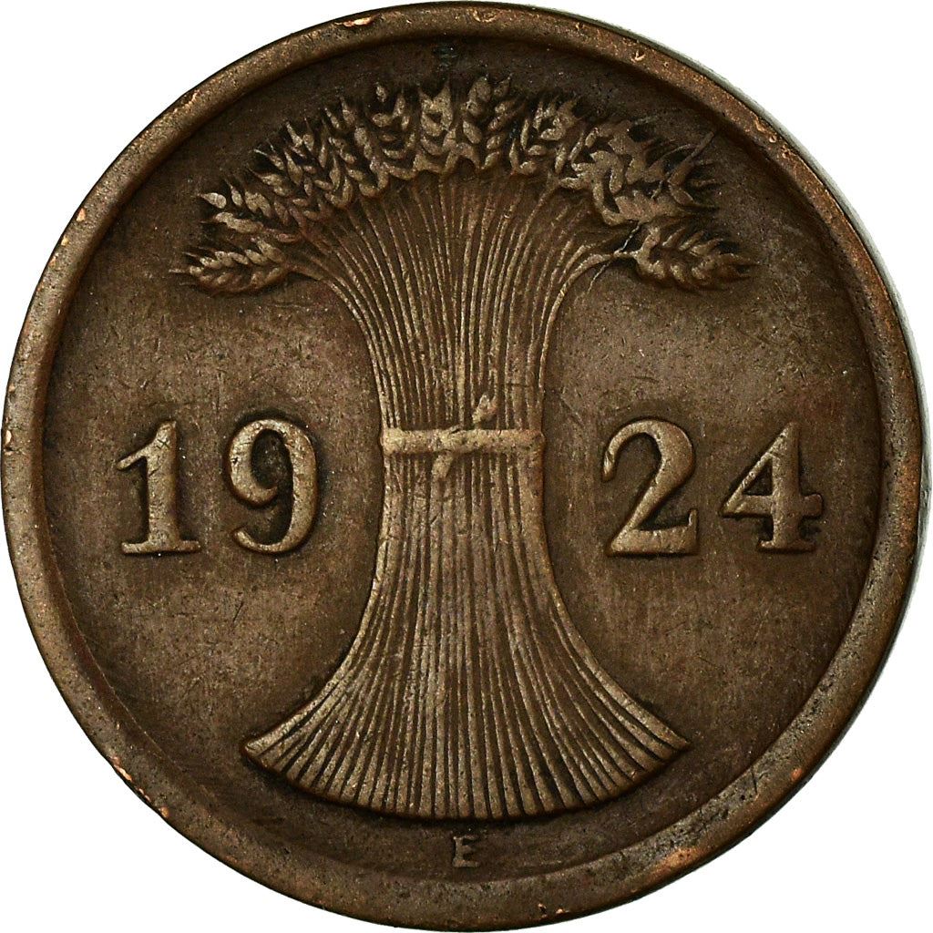 Germany | 2 Rentenpfennig Coin | Bronze | KM:31 | 1923 - 1924