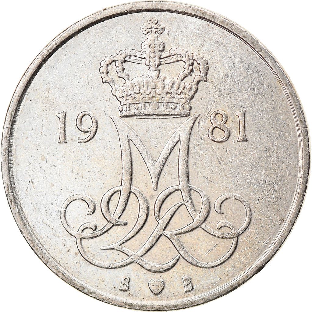 Denmark | 10 Ore Coin | Monogram | Km:860 | 1973 - 1988