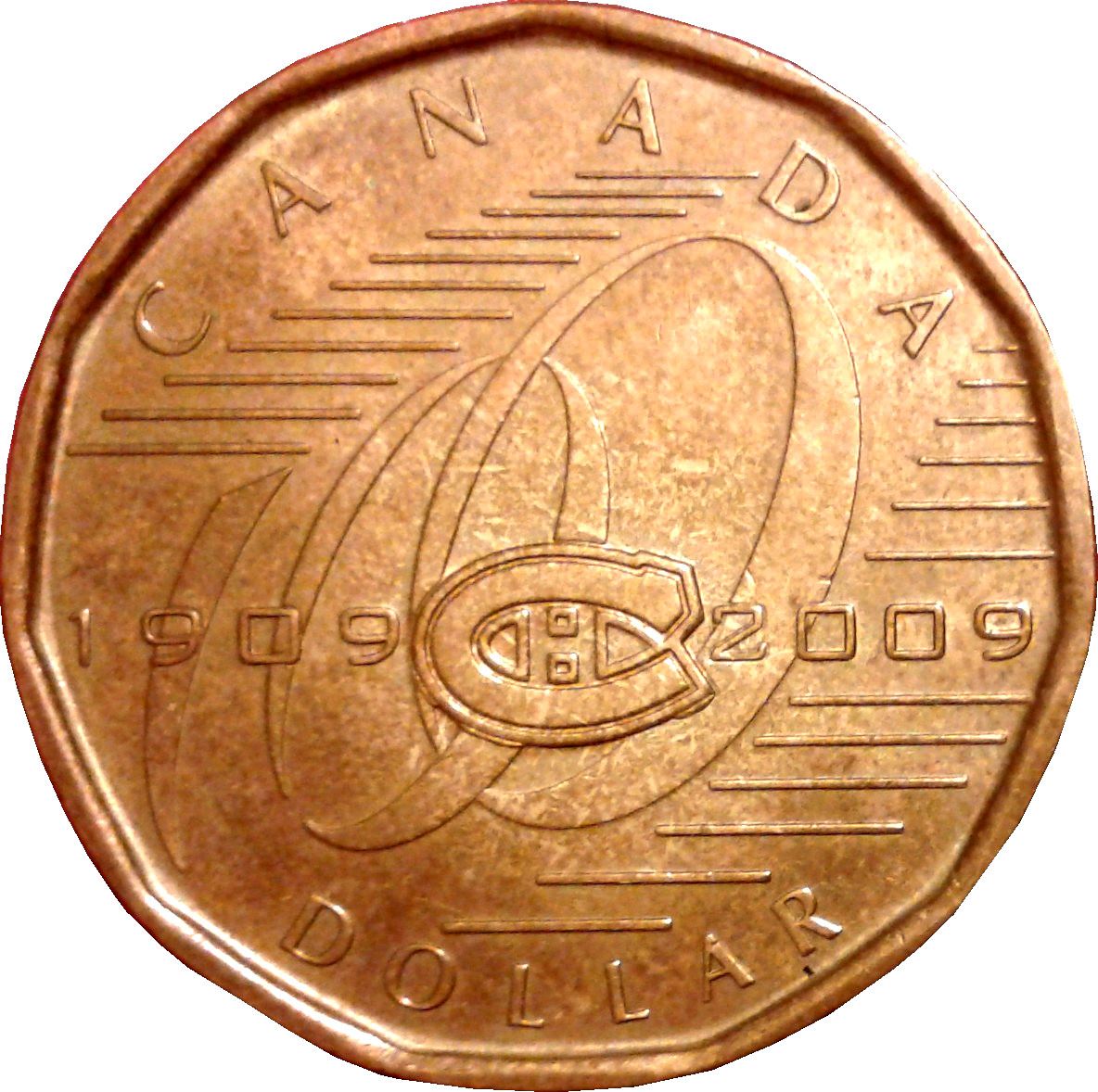 Canada | 1 Dollar Coin | Montreal Canadiens | KM:864 | 2009