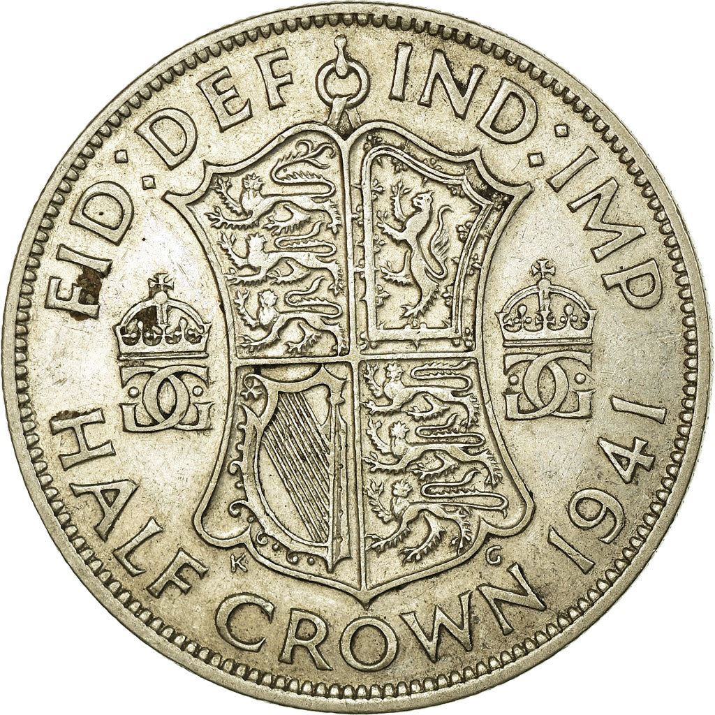 United Kingdom | 1/2 Crown Coin | George VI | KM:856 | 1937 - 1946