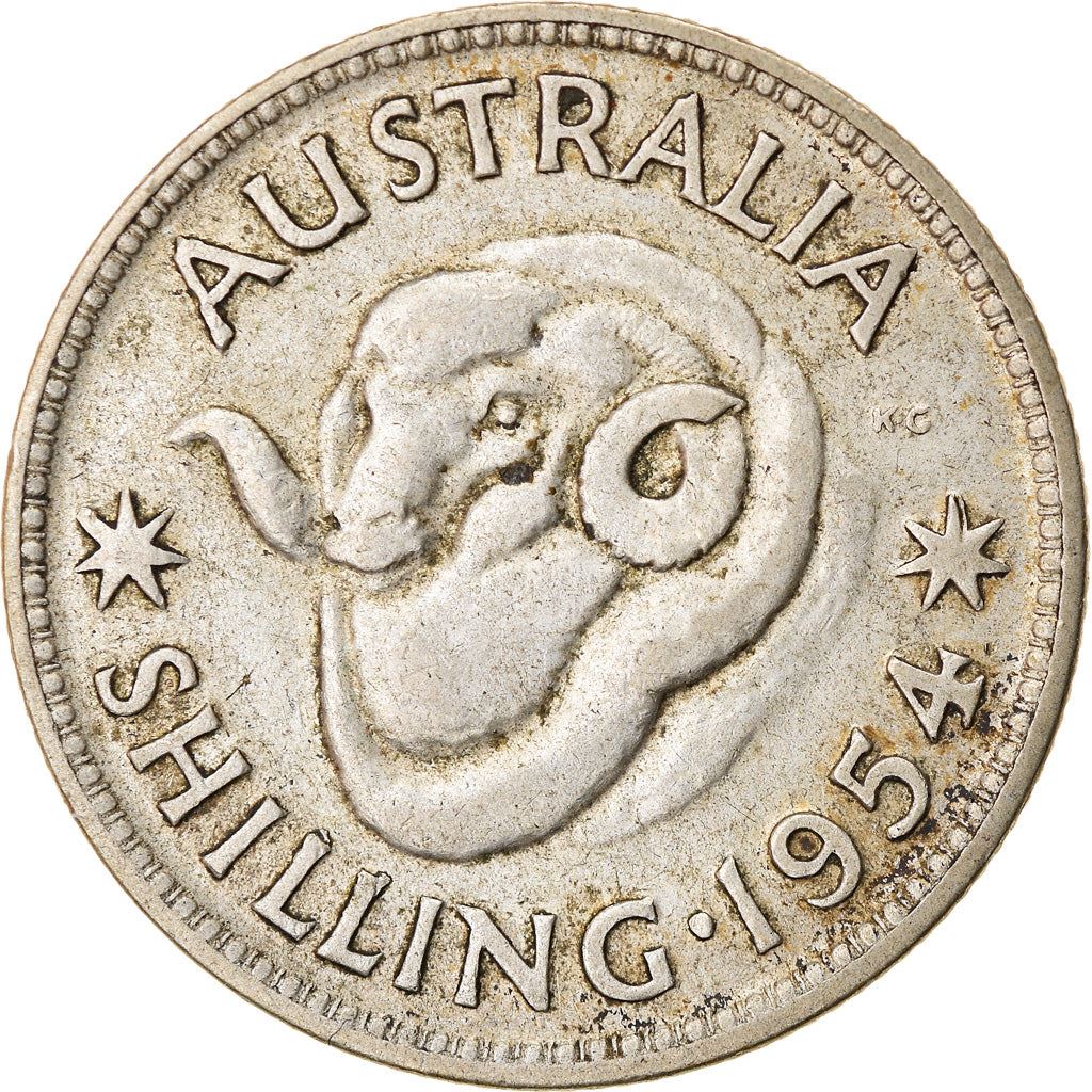 Australia | 1 Shilling Coin | Ram | Km:53 | 1953 - 1954