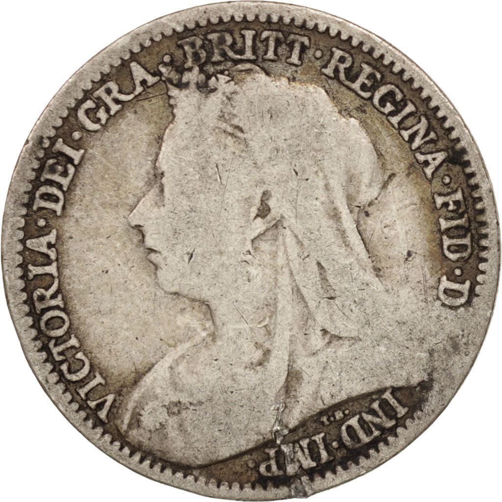 United Kingdom | 3 Pence Coin | Victoria | Km:777 | 1893 - 1901