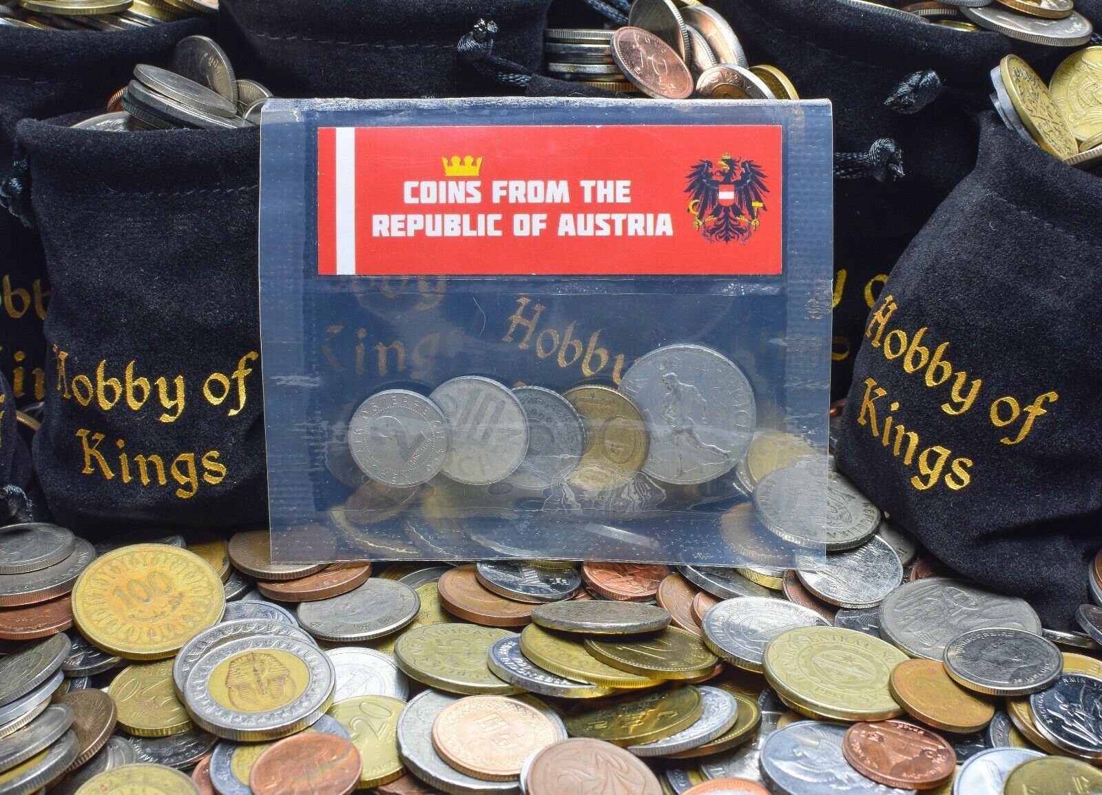 5 Austrian Coins Old Collectible Currency Groschen Schilling 1945-2001