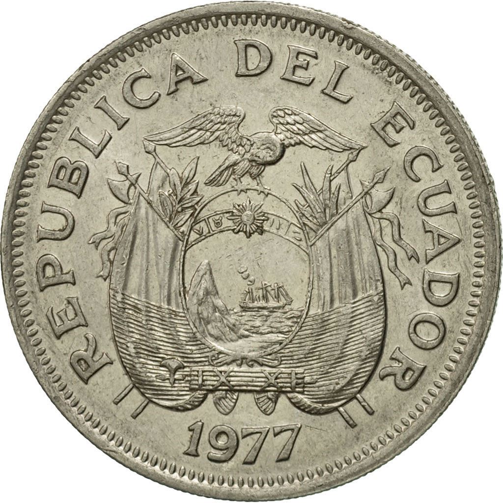 Ecuador | 1 Sucre Coin | Antonio José de Sucre | Nickel clad steel | KM:83 | 1974-1977