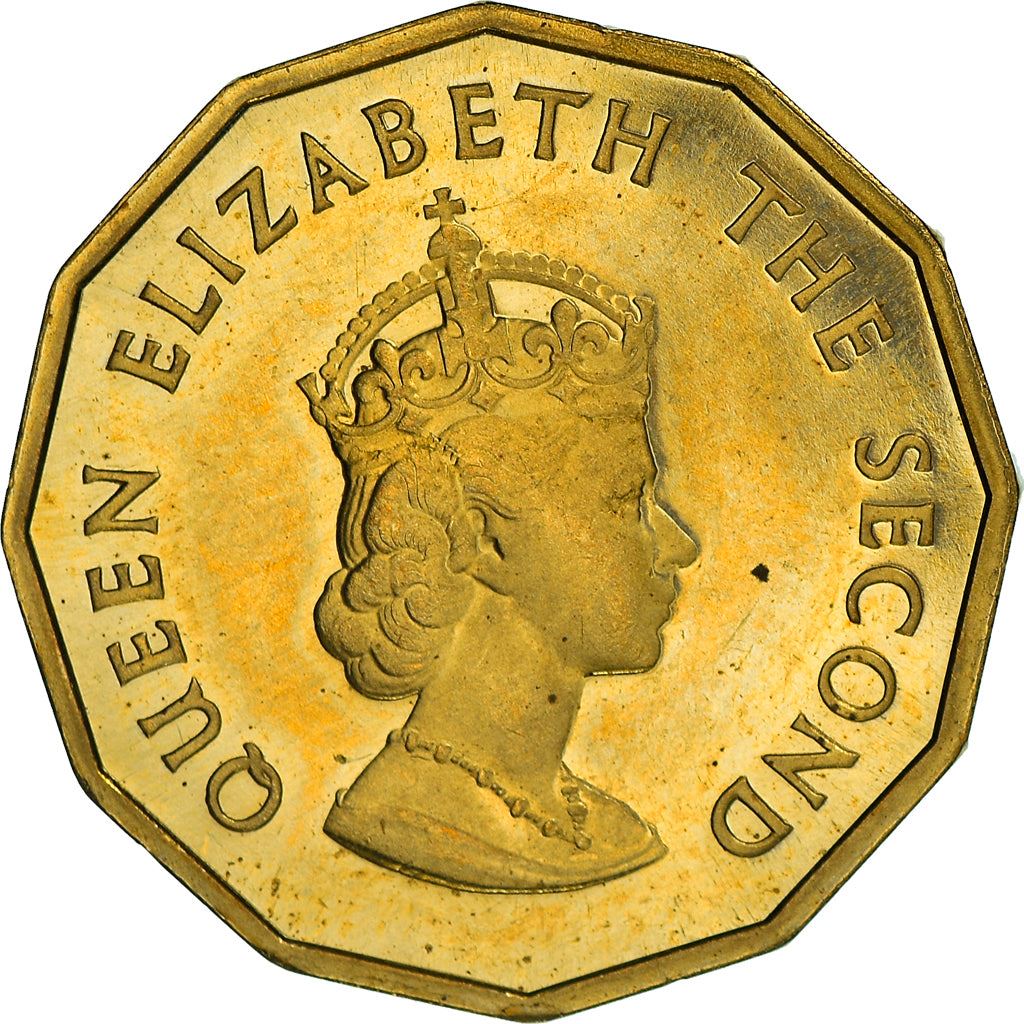 Jersey Coin Islander 1/4 Shilling Coin | Queen Elizabeth II | Lion | Shield | KM25 | 1964