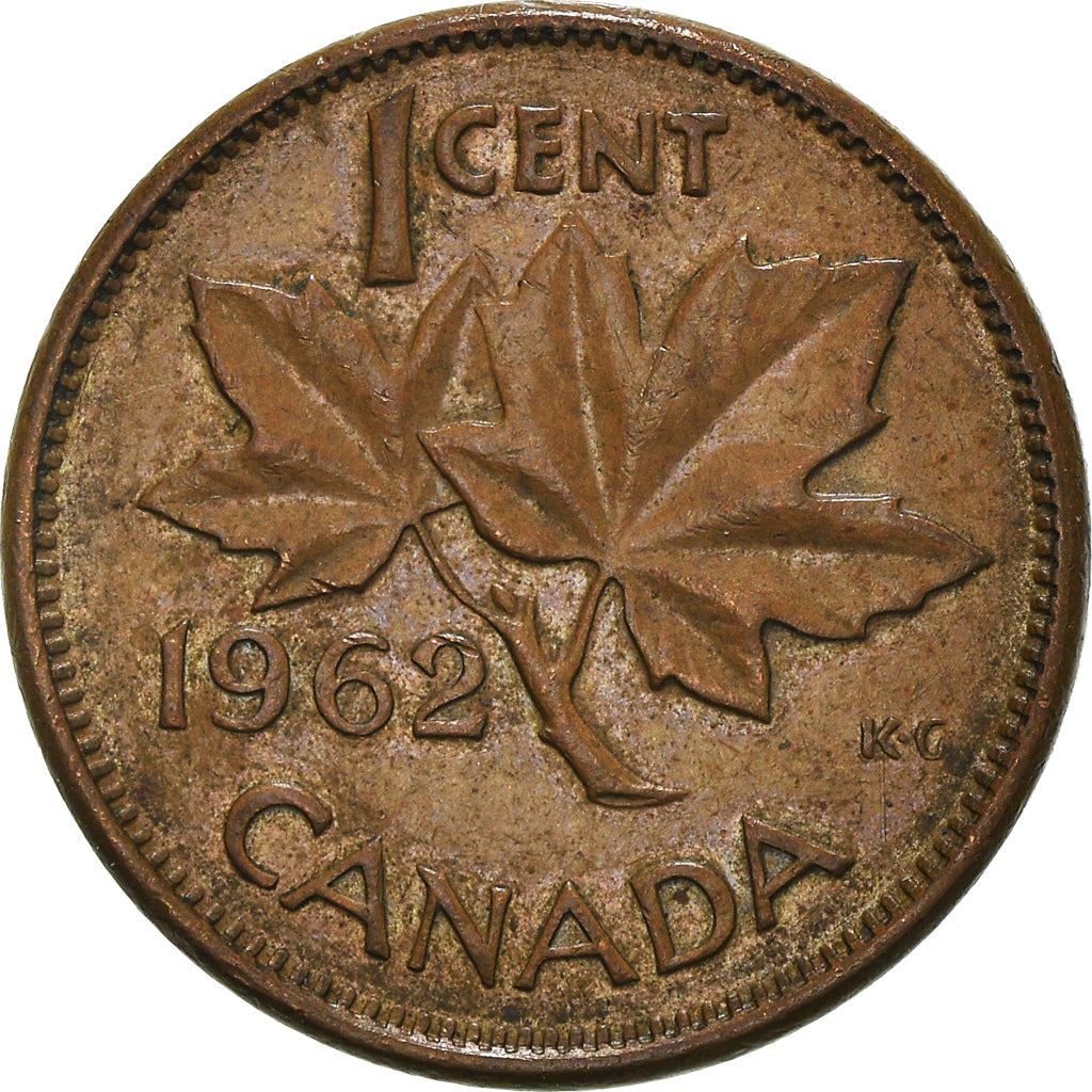 Canada | 1 Cent Coin | Bronze | 1st portrait | KM:49 | 1953-1964