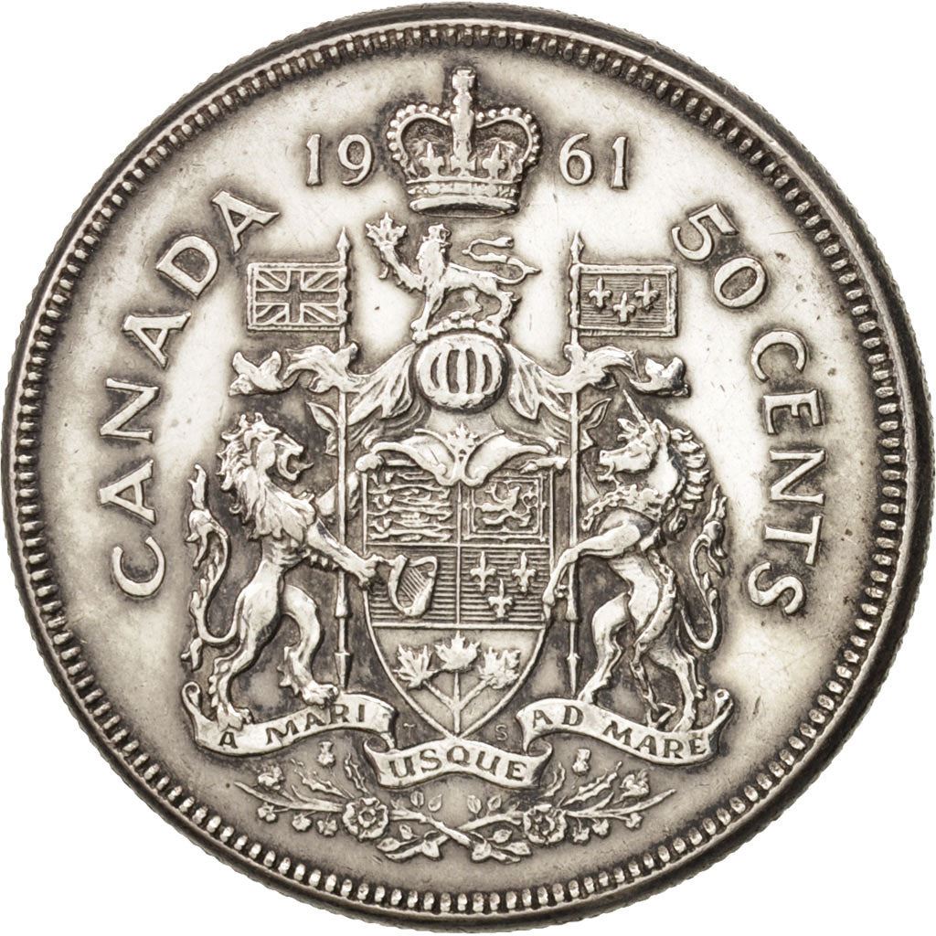 Canada | 50 Cents Coin | Silver | 1st portrait | KM:56 | 1959-1964