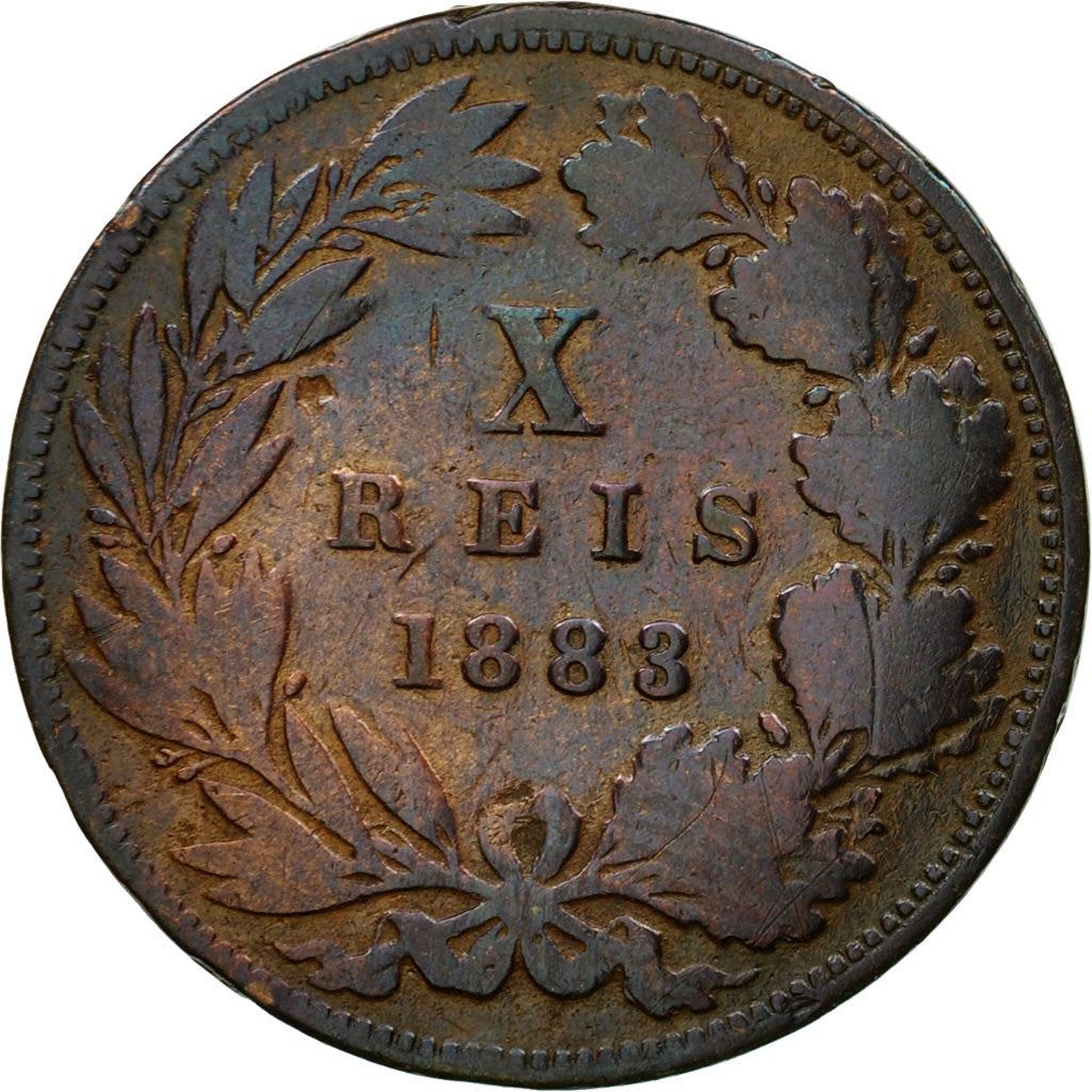 Portugal | 10 Reis Mønt | Luíz I | Km:526 | 1882 - 1886