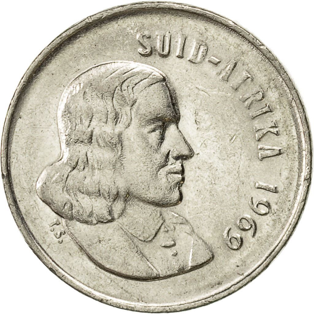 Sør-Afrika 5 Cent Mynt | Afrikaans Legende - SUID-AFRIKA | KM67.2 | 1965 - 1969