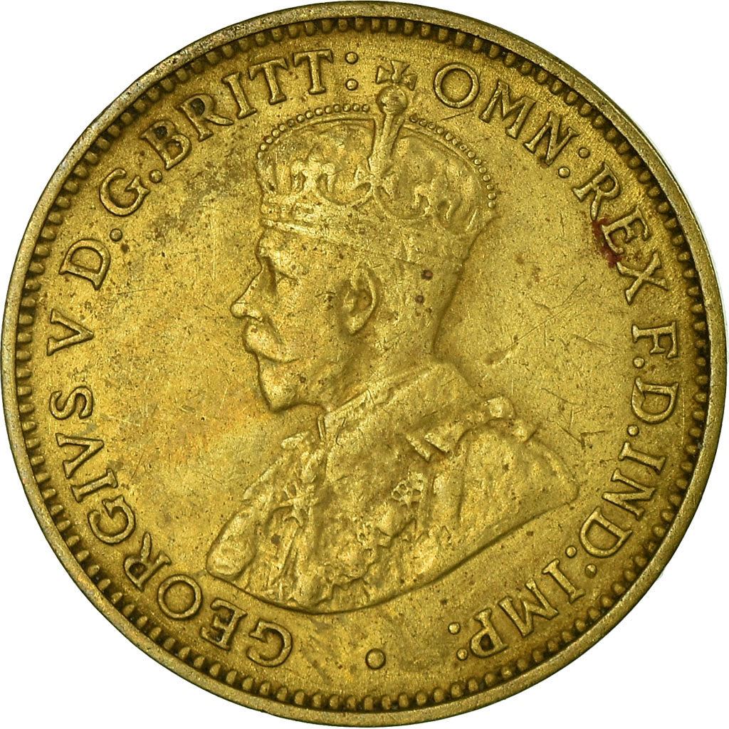 British West Africa | 3 Pence Coin | Wreath | George V | Km:10B | 1920 - 1936