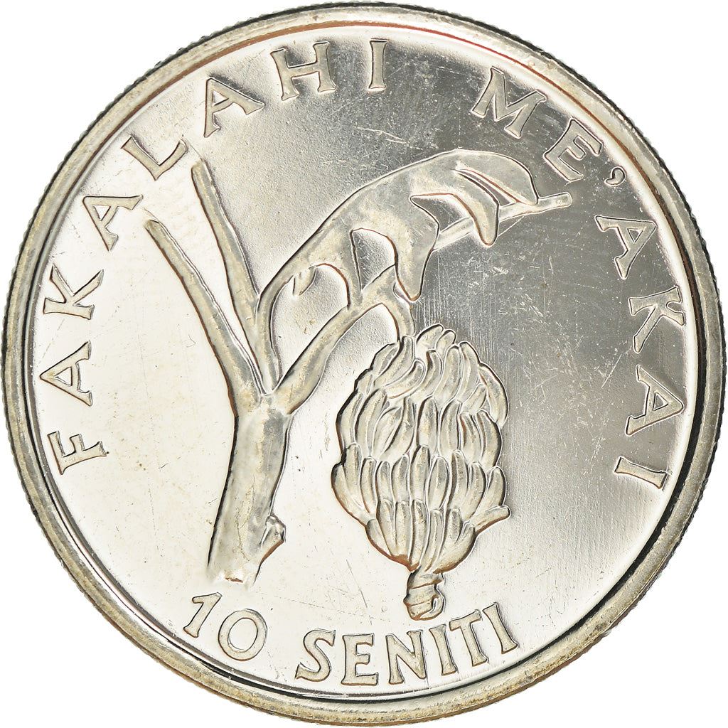 Tonga | Moneta da 10 Seniti | Re Tupou IV | Banana | FAO | Km:69A | 2002 - 2012