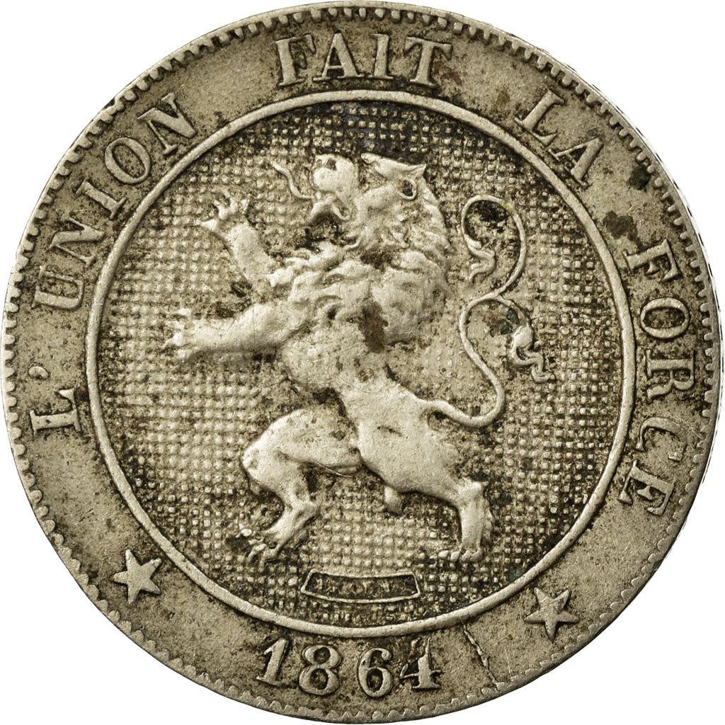 Belgium | 5 Centimes Coin | Léopold I | Copper-nickel | KM:21 | 1861-1864