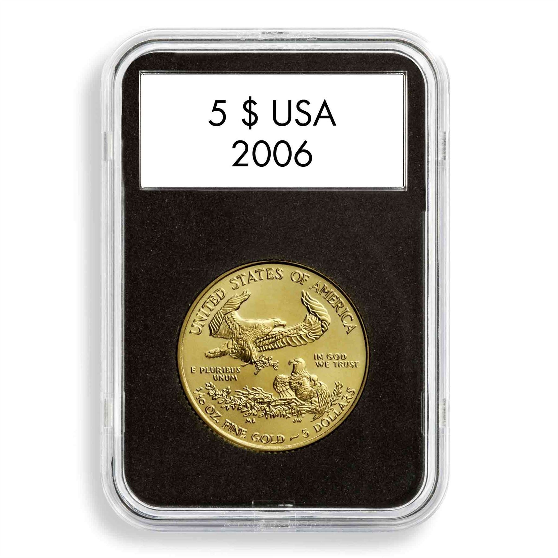 QUICKSLAB Rectangular Capsules | 59x85x10mm Openable Coin Capsules | 14-41mm Ø Coins | Up to 4.5mm Thickness | Packs of 5