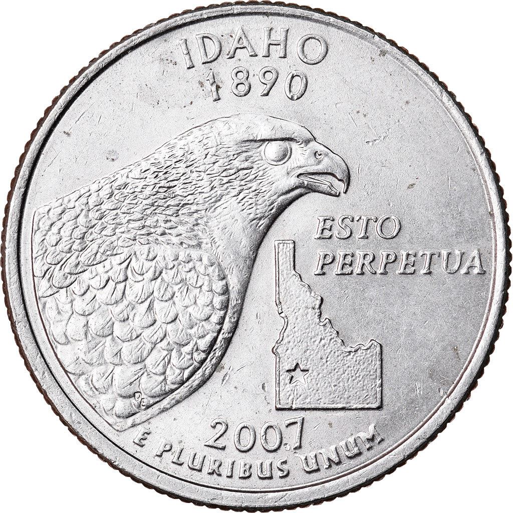 United States | 1/4 Dollar Coin | Idaho | Km:398 | 2007