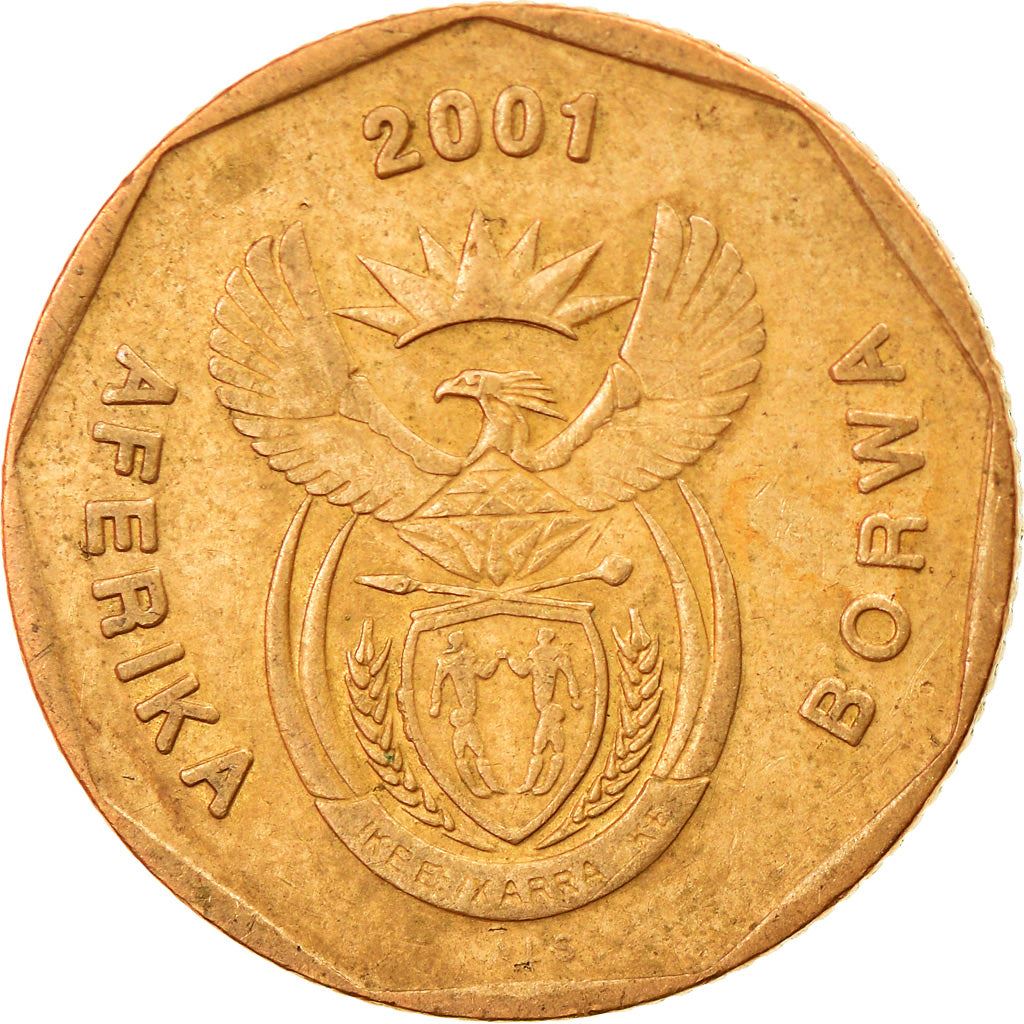 South Africa | 20 Cents Coin | Tswana Legend - AFERIKA BORWA | KM225 | 2000 - 2001