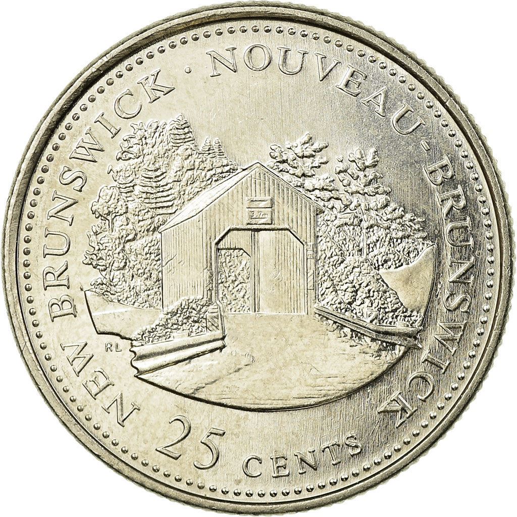 Canada | 25 Cents Coin | Nickel | New Brunswick | KM:203 | 1992