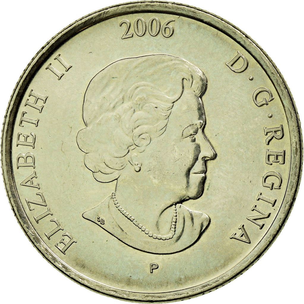 Canada | 25 Cents Coin | Cancer Awareness | Nickel plated steel | KM:635 | 2006