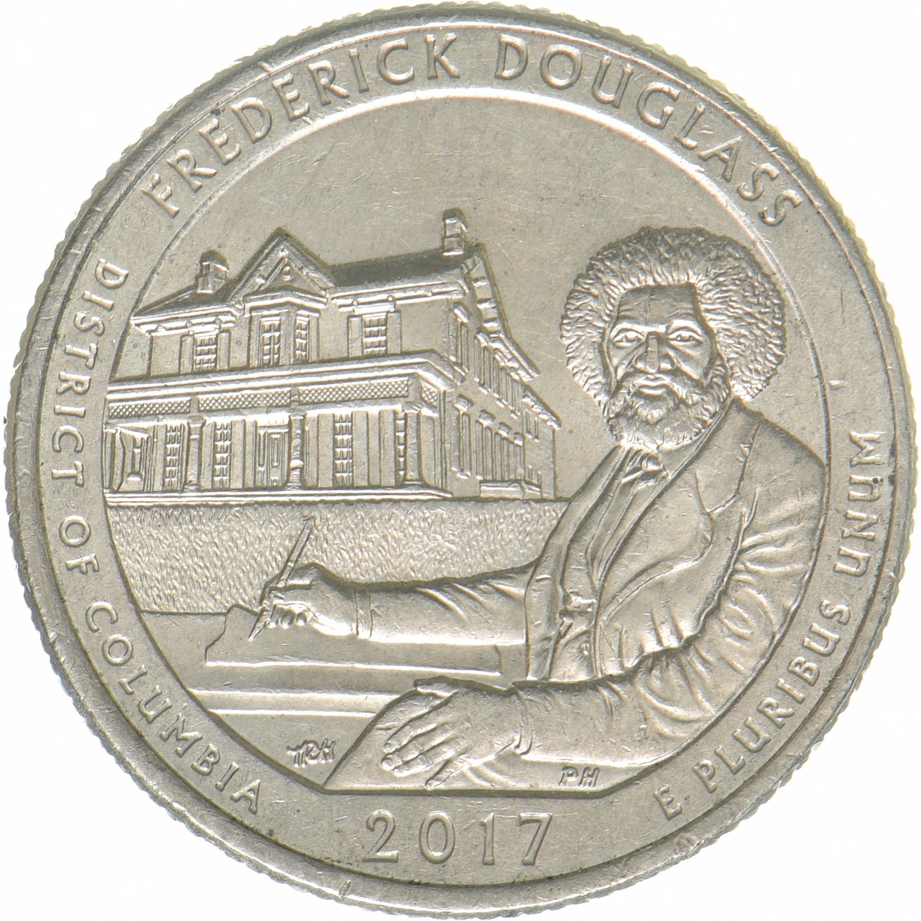 United States | 1/4 Dollar Coin | Frederick Douglass | KM:654 | 2017
